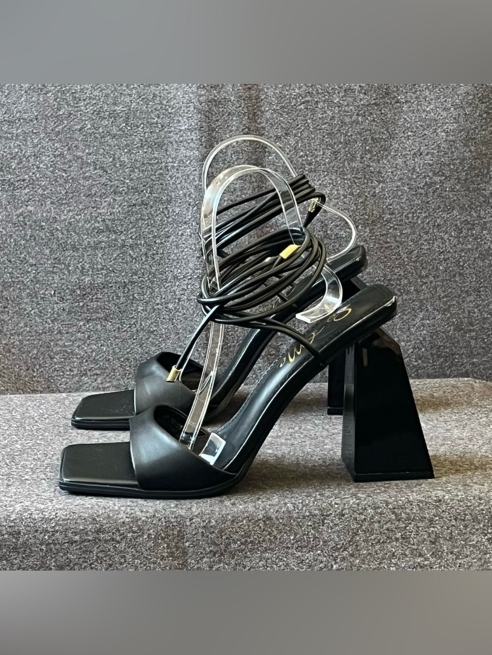 So Me Block Heel Square Toe Heels